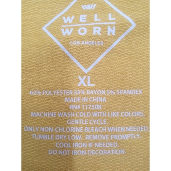 Latino Heritage Women's XL Poderosa Yellow Sweatshirt - Picture 6 of 8